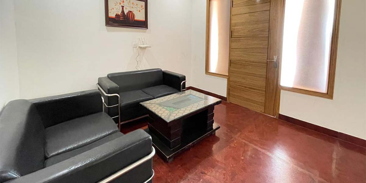 Living Room In A Service Apartment in Jayanagar Bangalore