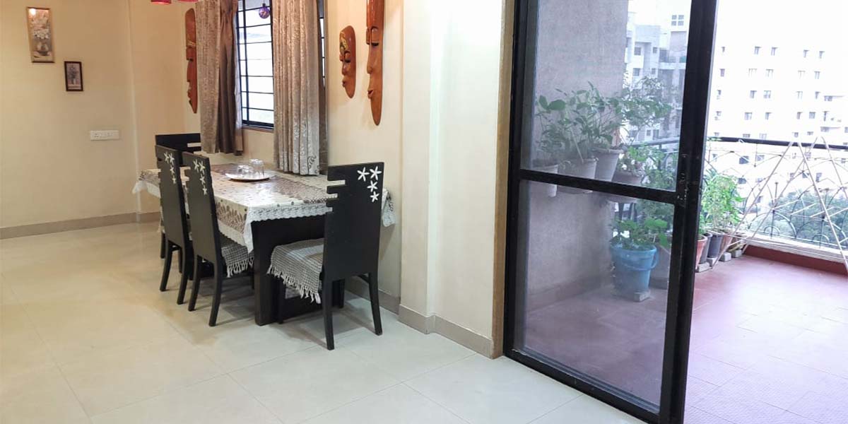 Spacious Living Room In Serviced Apartment in Pimpri Pune